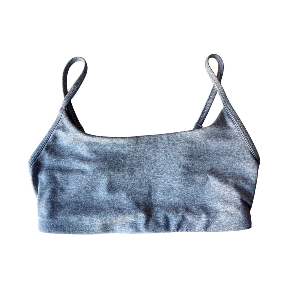 Vuori Halo Essential Bra in Pale Grey Heather - Size XS